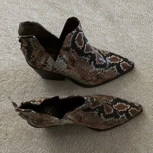 Women's Snakeskin Ankle Boots